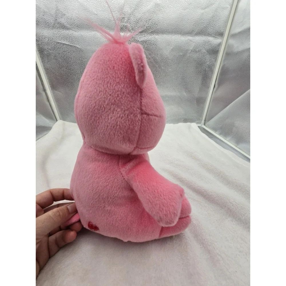 Love-a-Lot‎ Bear Care Bears Pink Hearts Plush Toy 2003 Stuffed Animal